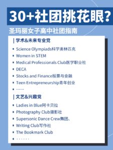 30+社团怎么选？圣玛丽社团指南来咯👀
